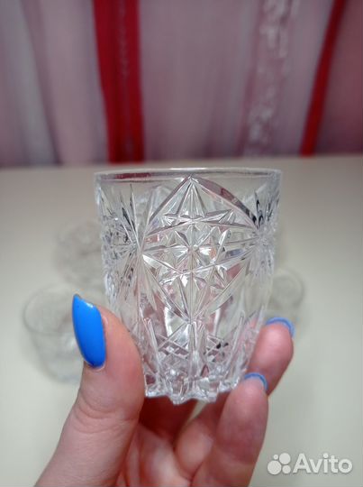 Набор хрустальных стопок (6 шт.) СССР