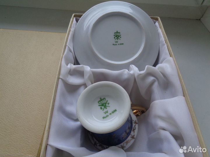 Кофейная пара фарфор гдр