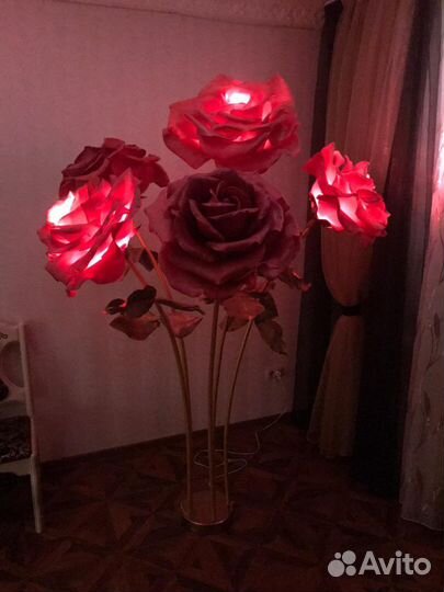 Торшер роза