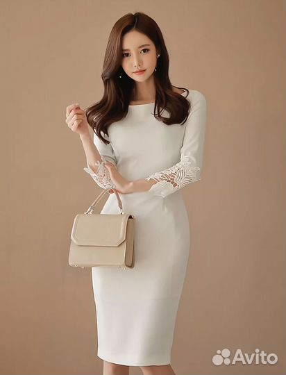 Вечернее платье белое, на роспись