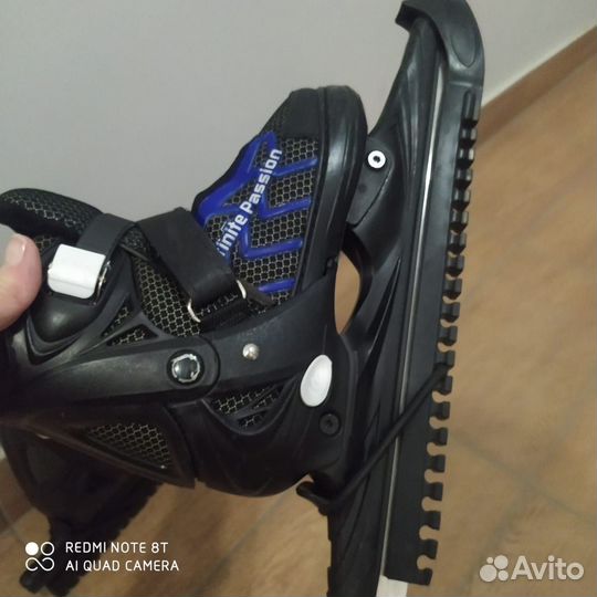 Коньки конькобежные раздвижные для начинающих