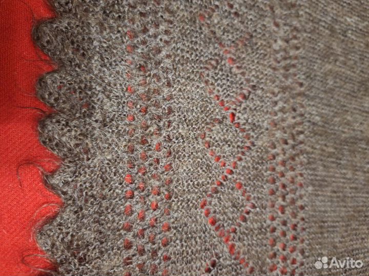 Пуховый платок шаль,ручная работа