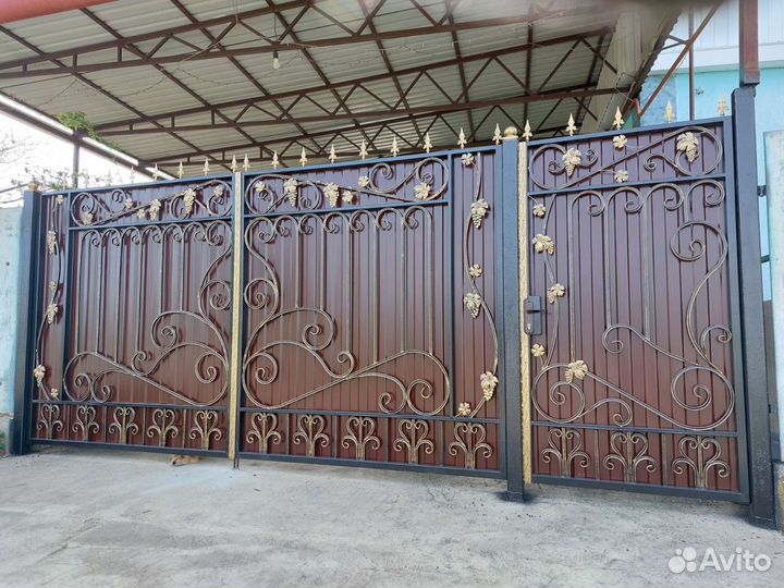 Ворота кованые
