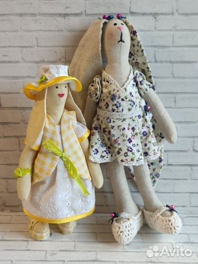 Кукла тильда заяц ручная работа