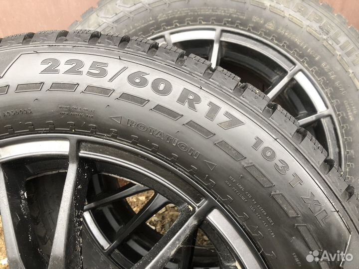 Kia sportage R17 зимние колеса шипы