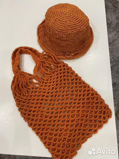 Шляпа женская летняя и сумка в комплект