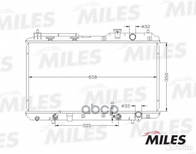 Радиатор miles honda CR-V2.0 95-03 acrb040 Miles