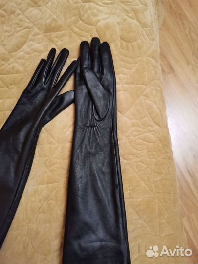 Перчатки женские кожанные