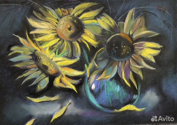 Рисунок пастелью, акварелью, карандашами на заказ