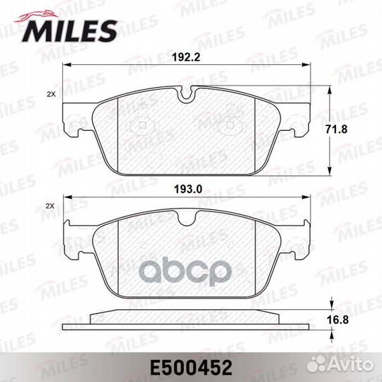 Колодки тормозные mercedes GL X166/ML W166 пере