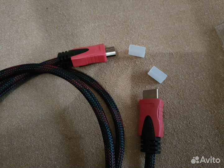 Новый кабель hdmi - hdmi 1.5м (Красно-черный)