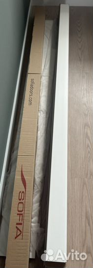 Элемент наличника доборный белый