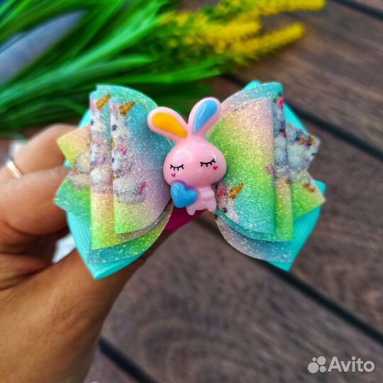 Бантики для волос ручной работы