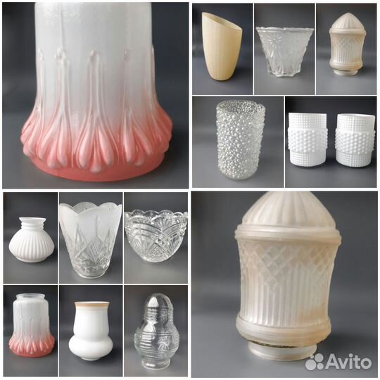 Плафоны для люстры СССР есть редкие, одуванчик