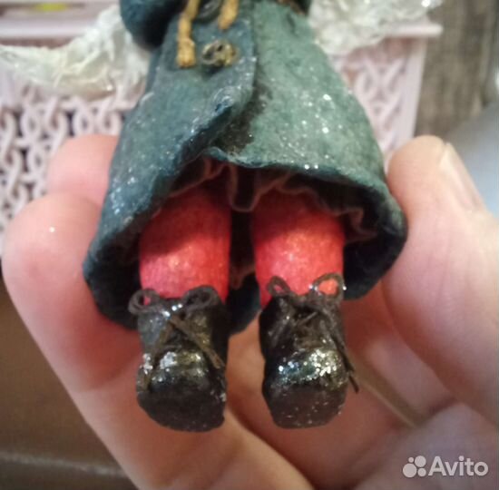 Ватные елочные игрушки