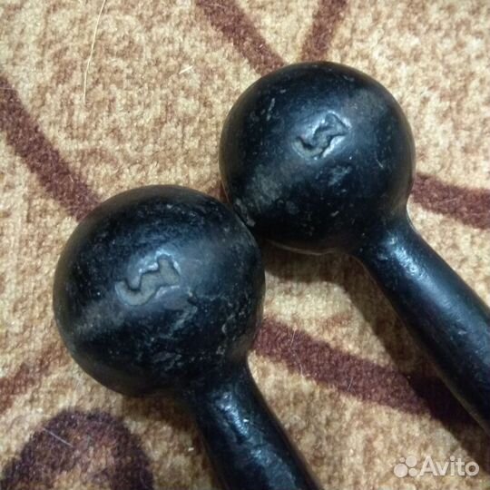 Гантели СССР 3 кг