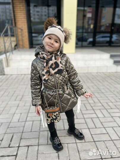 Комплект шапка и шарф для девочки