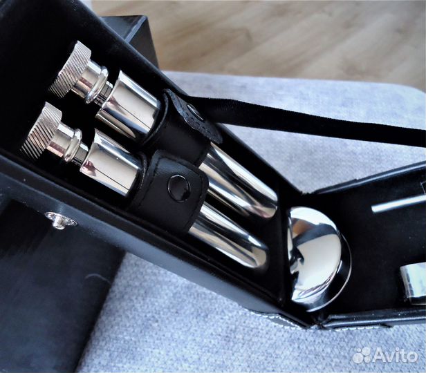 Подарочный Набор из нерж. стали в кожаном кофре