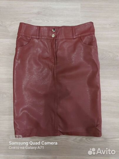 Кожаная юбка