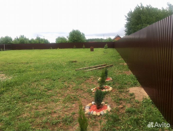 Забор из профнастила под ключ