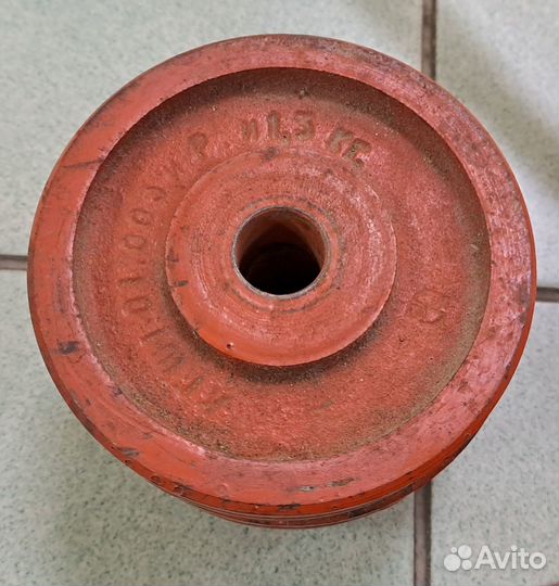 Гантели / штанга 2 в 1, СССР 21кг