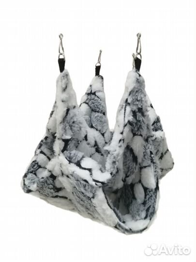 Гамак 2 этажа для грызунов подвесной 24х24 см с ка