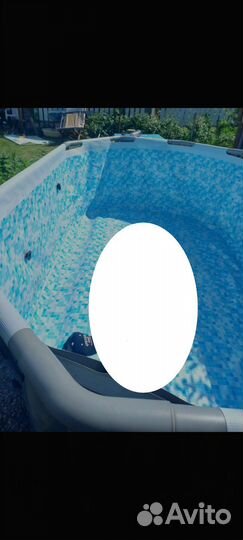 Каркасный бассейн овальный