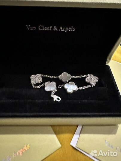Браслет van cleef перламутр