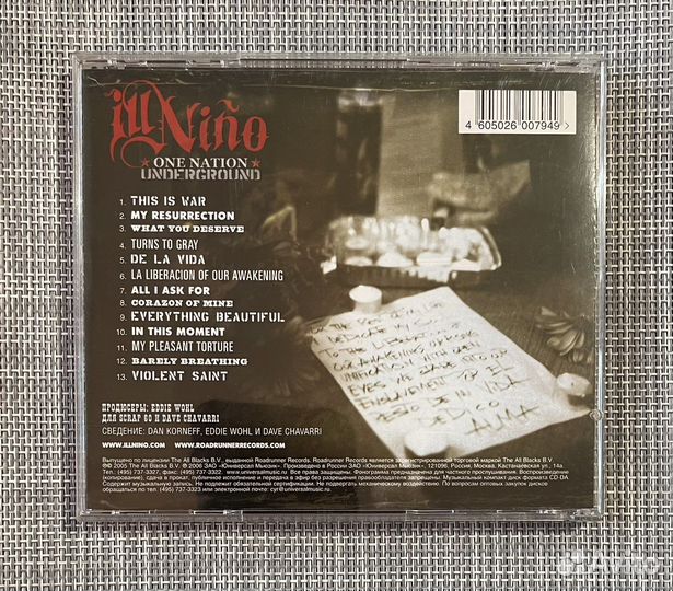 ILL Nino - One Nation Underground CD Rus