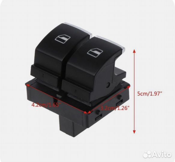 Блок передних стеклоподъемников passat, golf