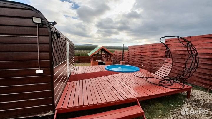 Баня сауна с бассейном