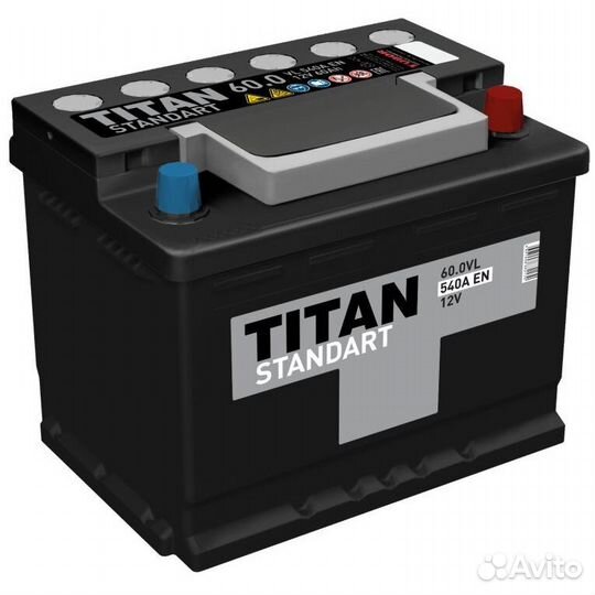 Аккумулятор автомобильный titan standart