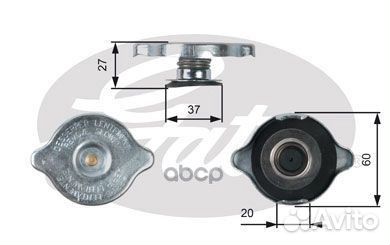Крышка бачка расширительного rc217 Gates