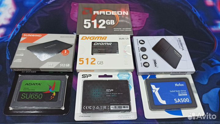 Новый (ssd) ссд диск 512gb с установленной Windows