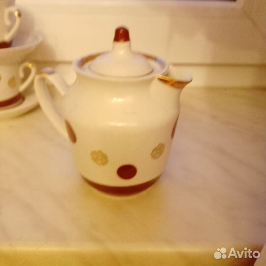 Чашка с блюдцем СССР кофейная