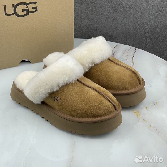 Угги женские тапочки Slippers Scuffette Platform