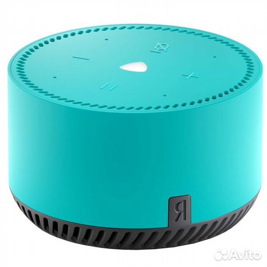 Умная колонка Яндекс Лайт с Алисой, бирюзовая