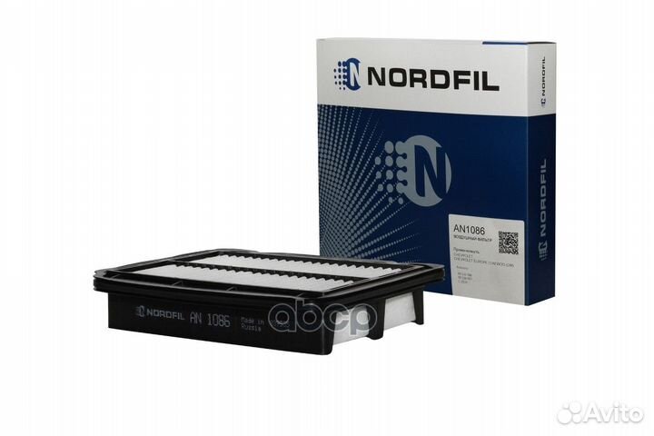 Фильтр воздушный Chevrolet Aveo AN1086 nordfil