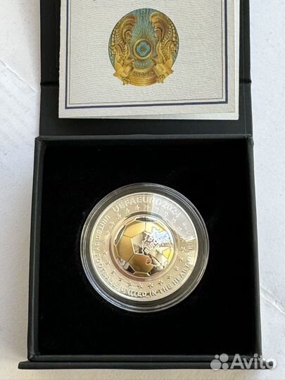 Монета uefa euro 2024 серебро