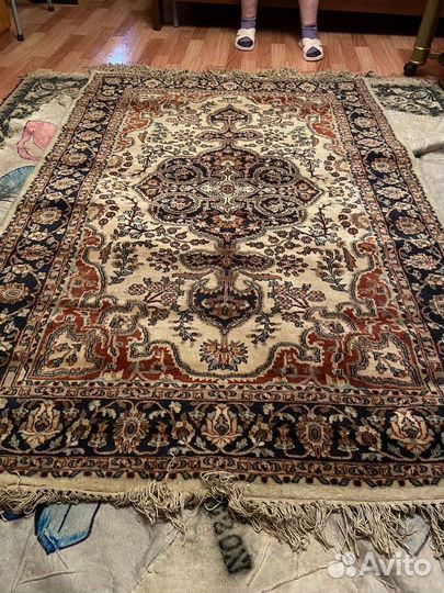 Ковер шерстяной СССР 2 на 1.5 метра