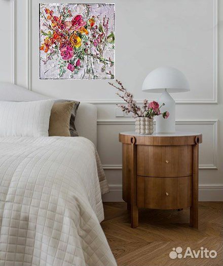 Картина маслом «Яркий Летний Букет»