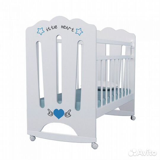 Кровать детская VDK Little Heart колесо-качалка