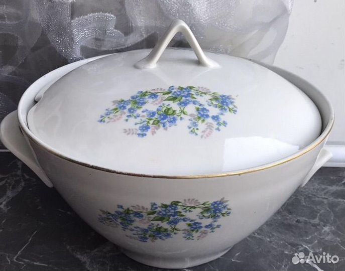 Супница с крышкой дулево