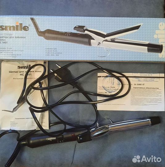 Щипцы для завивки волос Smile