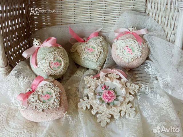 Елочные игрушки ручной работы