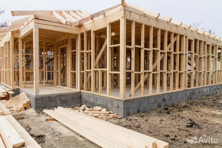 Каркасный дом под ключ 74,2 кв m