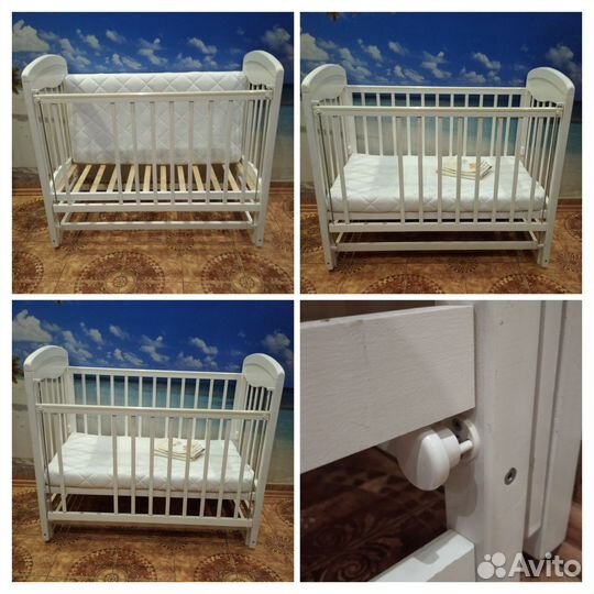 Коляска с кроваткой,цена за всё