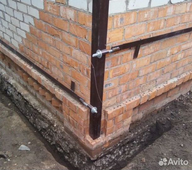 Стяжка дома от трещин