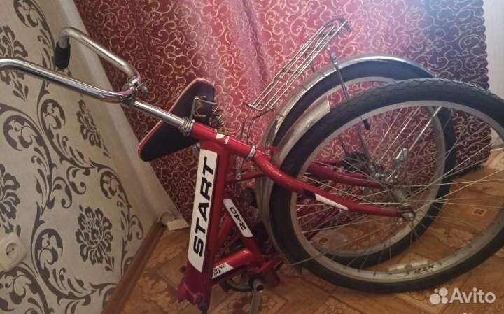 Складной взрослый (до 110кг) велосипед, колеса-24