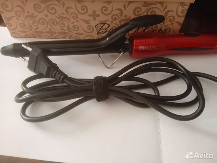 Плойка для волос dewal модель red titanium